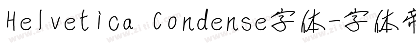 Helvetica Condense字体字体转换